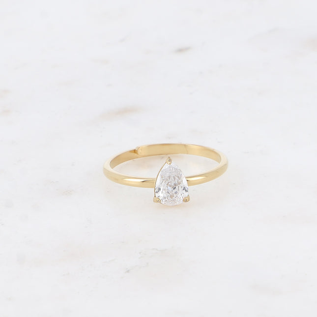 Bague - cristal goutte