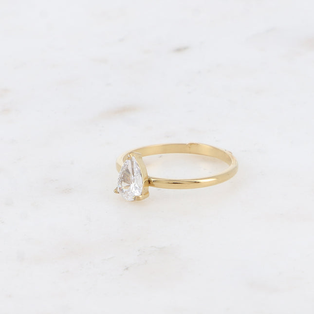Bague - cristal goutte