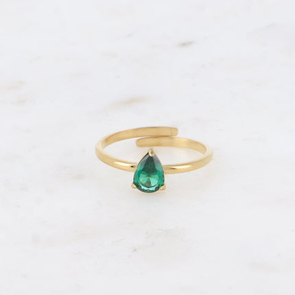 Bague - cristal goutte
