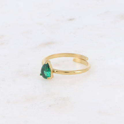Bague - cristal goutte