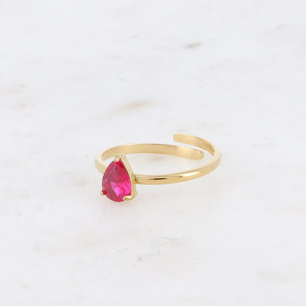Bague - cristal goutte