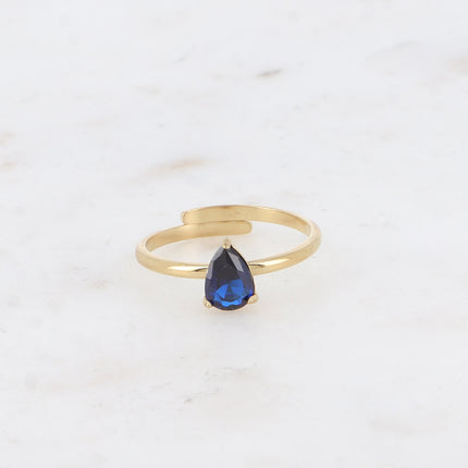 Bague - cristal goutte