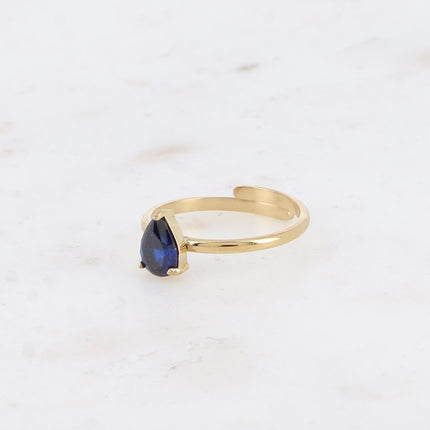 Bague - cristal goutte