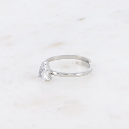 Bague - cristal goutte