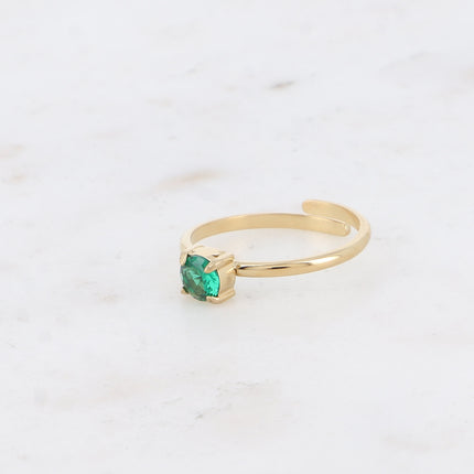Bague - cristal rond