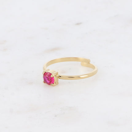 Bague - cristal rond
