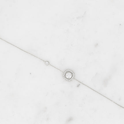 Bracelet - square crystal and zirconium oxides