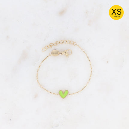 Bracelet Yesenia XS - coeur émaillé