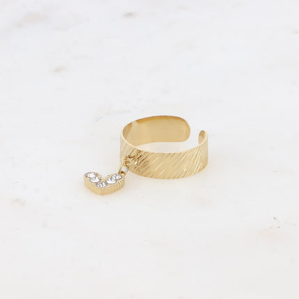 Bague Yesenia - coeur et oxydes de zirconium