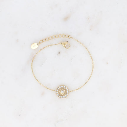 Bracelet Faisca - roue étoilée et oxydes de zirconium
