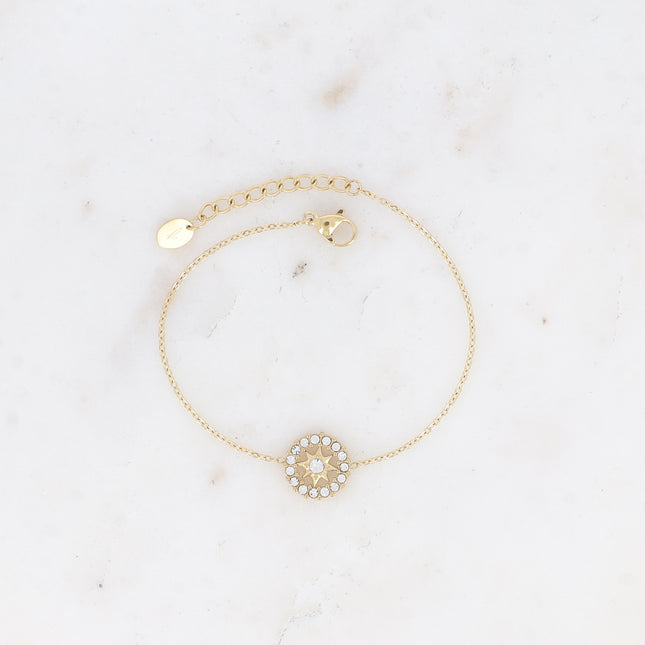 Bracelet Faisca - roue étoilée et oxydes de zirconium