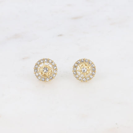 Boucles puces Faisca - roue étoilée et oxydes de zirconium