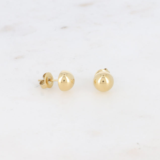 Badia stud earrings - half ball