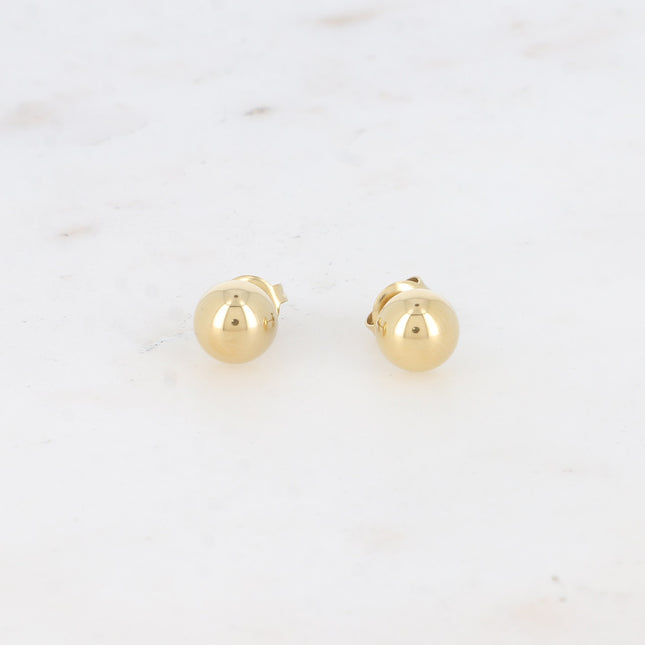 Badia stud earrings - half ball