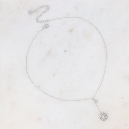 Collier en Y Faisca - roue étoilée et oxydes de zirconium