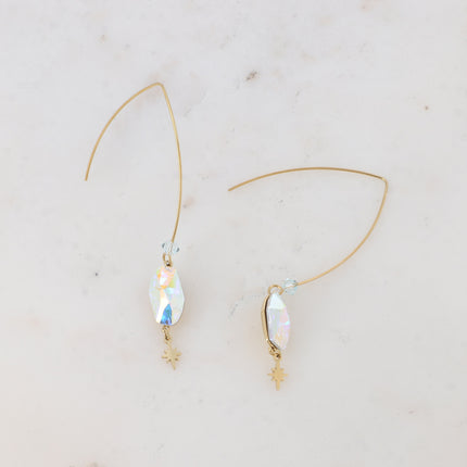 Boucles pendantes - cristaux 4773 (8x14mm)