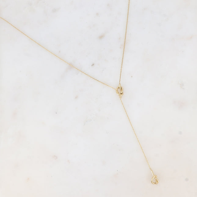 Lesina Y-necklace - double knot