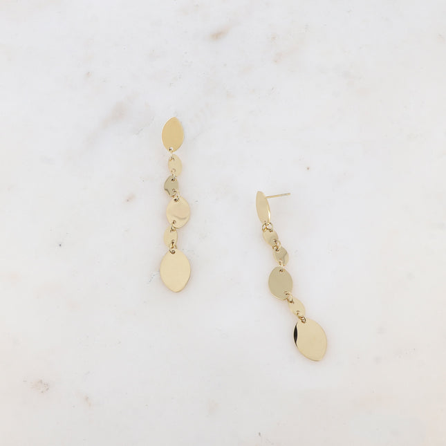 Boucles pendantes Ovlina - pampilles ovales