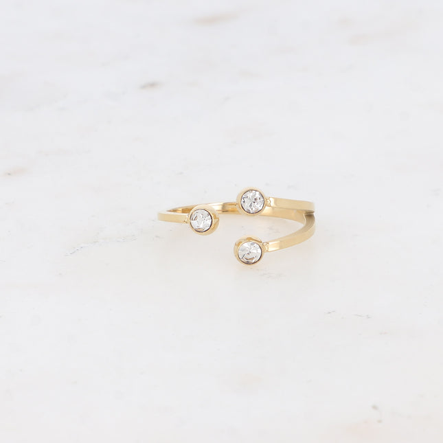 Ring - 3 crystals