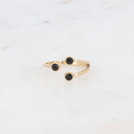 Bague - 3 cristaux