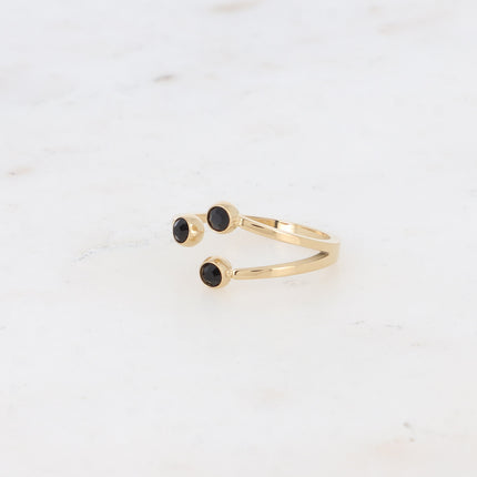 Bague - 3 cristaux