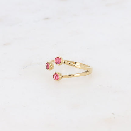 Bague - 3 cristaux