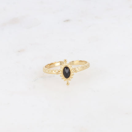Bague Karima - pierre naturelle ovale