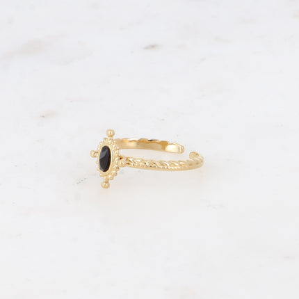 Bague Karima - pierre naturelle ovale
