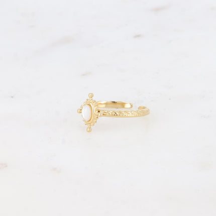 Bague Karima - pierre naturelle ovale