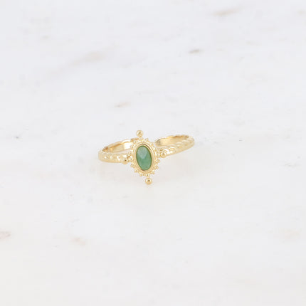Bague Karima - pierre naturelle ovale