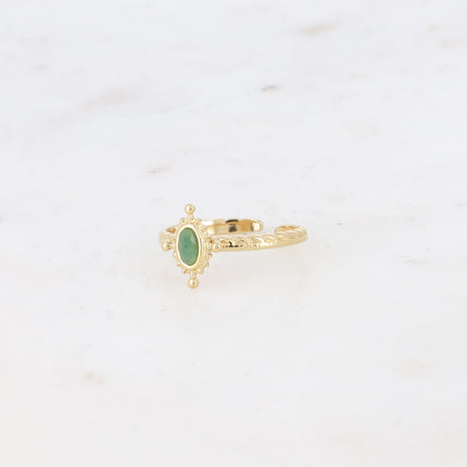 Bague Karima - pierre naturelle ovale