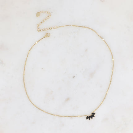 Collier - feuillage cristal