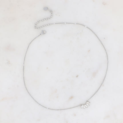 Collier - feuillage cristal
