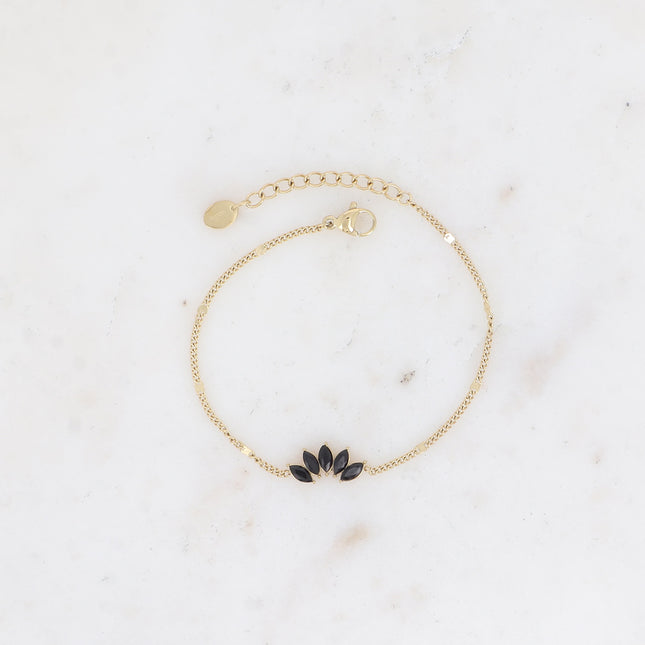 Bracelet - feuillage cristal