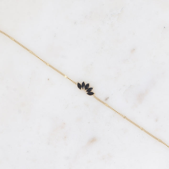 Bracelet - feuillage cristal