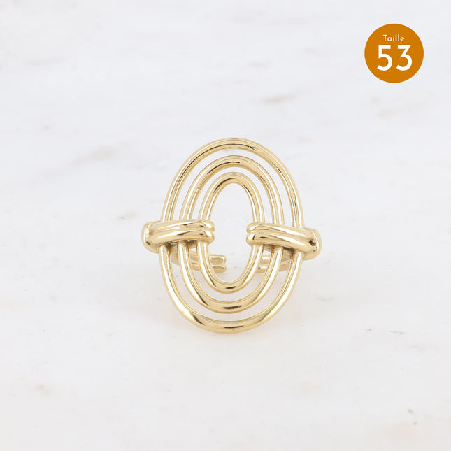 Bague - double anneau ajouré