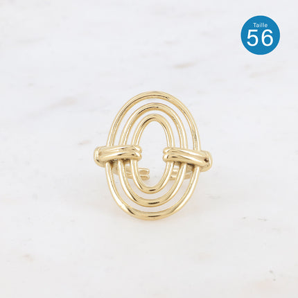Bague - double anneau ajouré
