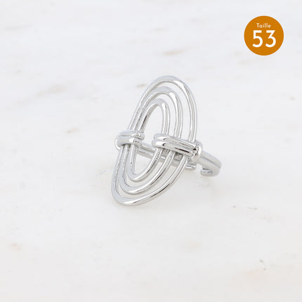 Bague - double anneau ajouré