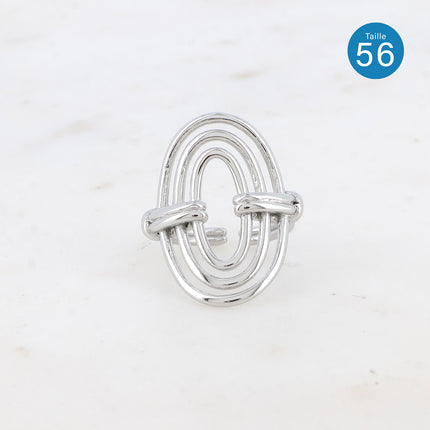 Bague - double anneau ajouré
