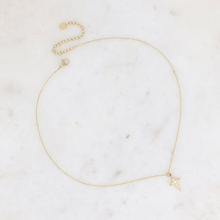 Collier - étoile et oxydes de zirconium