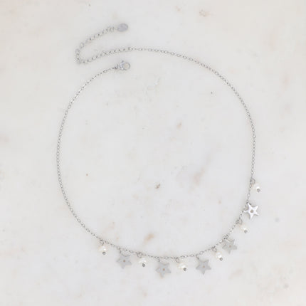 Collier - 5 étoiles et perles d'eau douce