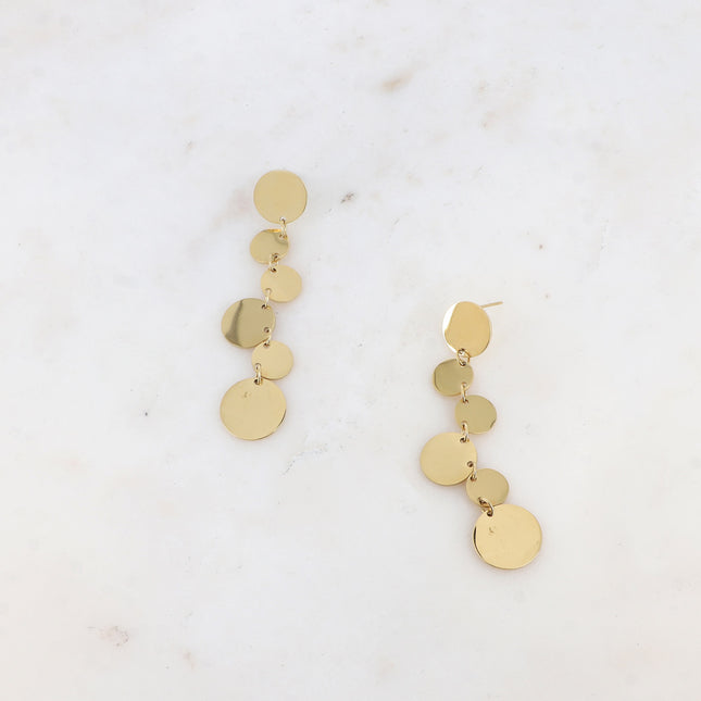 Bullinatie Dangle Earrings - 6 round dangle earrings