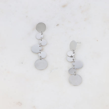Boucles pendantes Bullinatie - 6 pastilles rondes pendantes