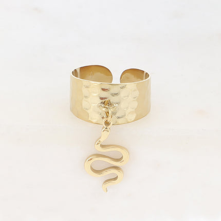 Bague à pampille - serpent
