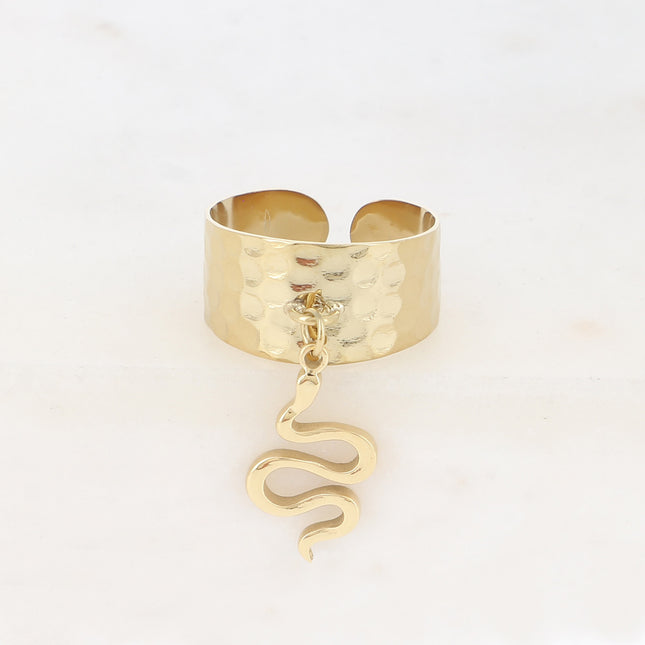 Bague à pampille - serpent