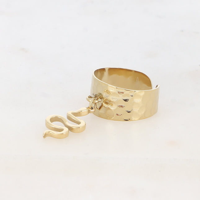 Bague à pampille - serpent