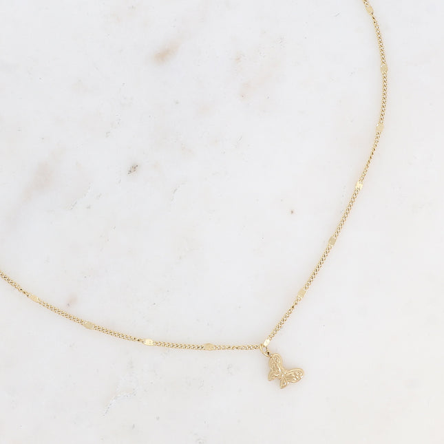 Collier Savina - papillon texturé