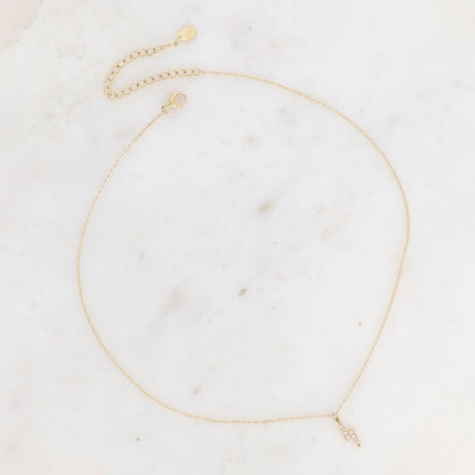 Collier - éclair et oxydes de zirconium