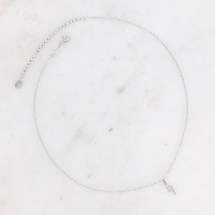 Collier - éclair et oxydes de zirconium