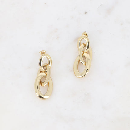 Boucles puces Hestia - 3 anneaux ovales